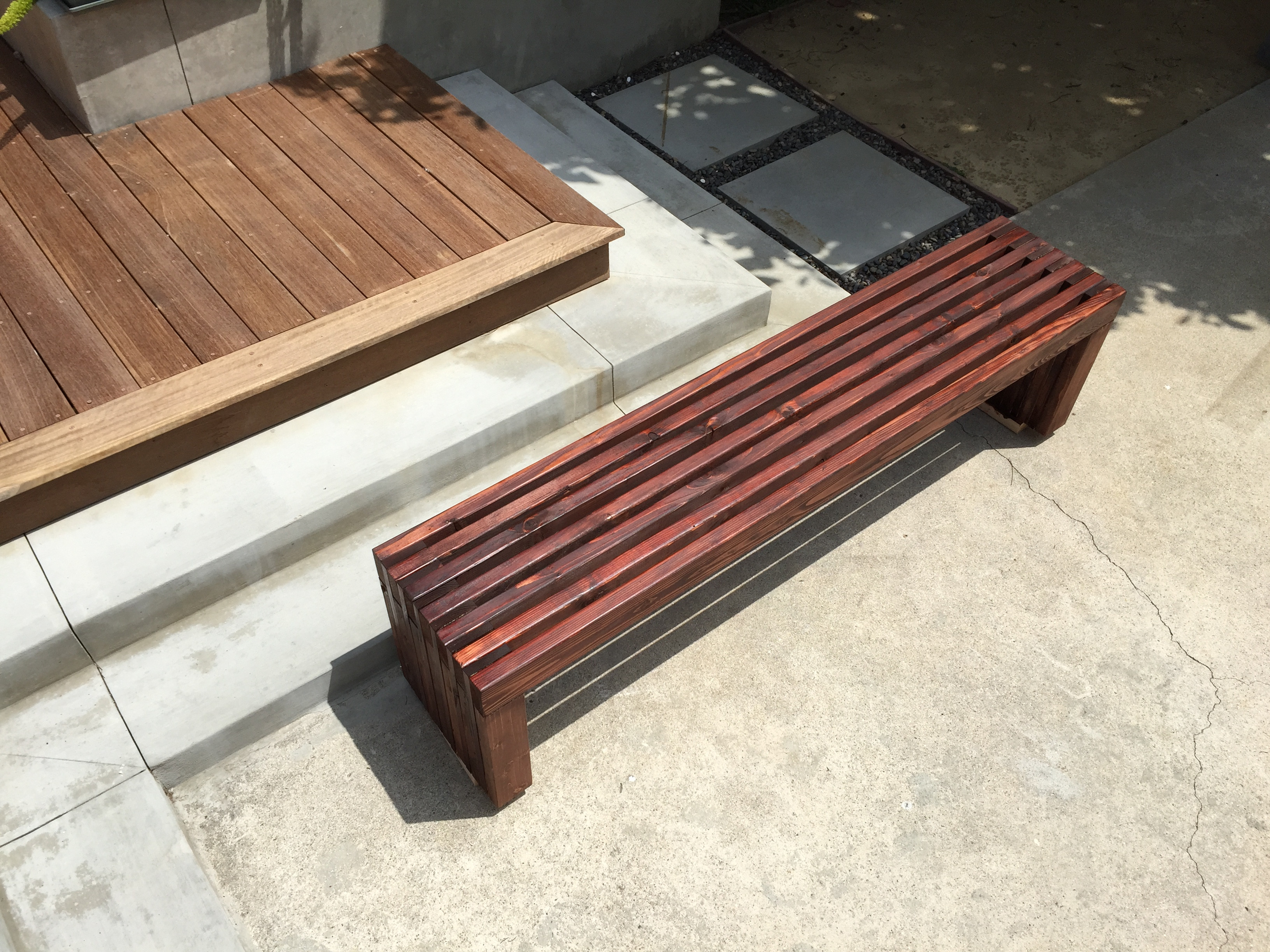 Best ideas about DIY Slat Bench
. Save or Pin Ana White Now.