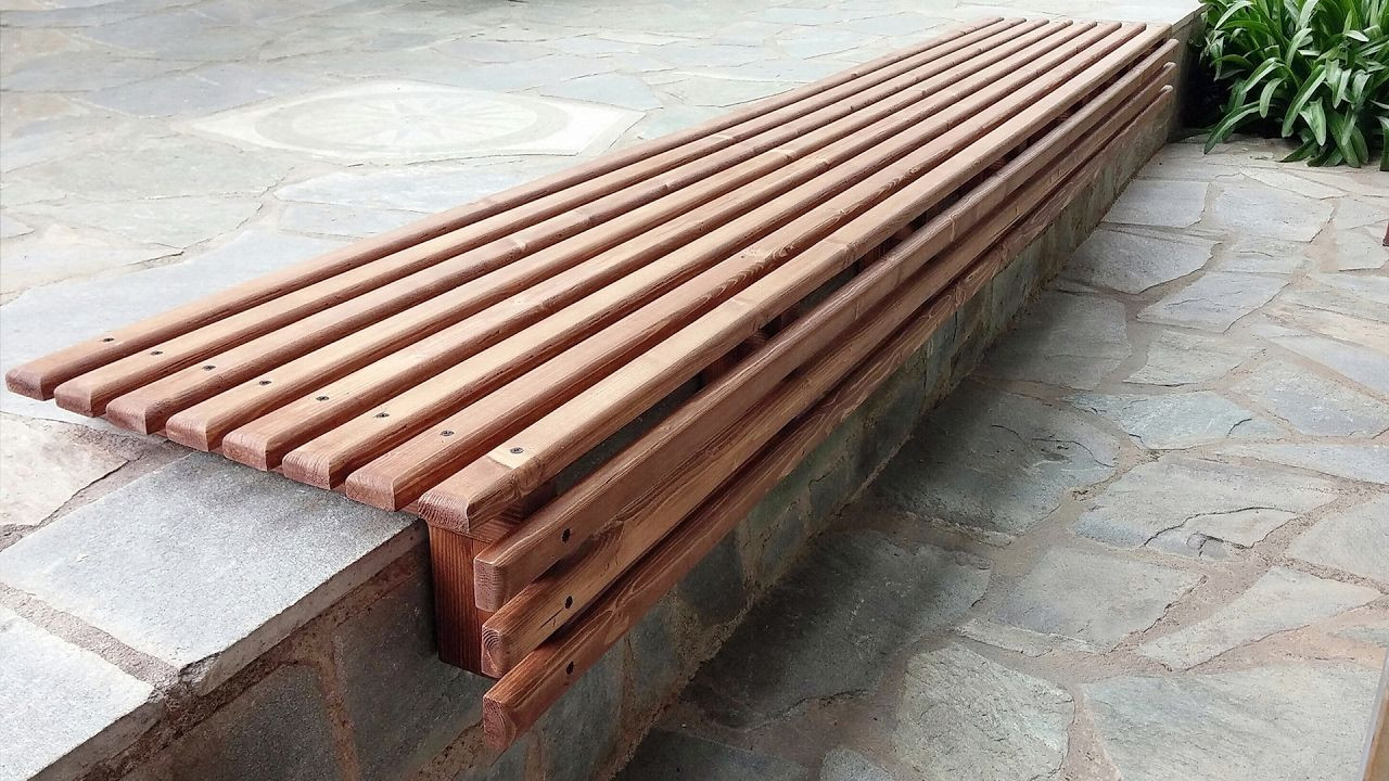 Best ideas about DIY Slat Bench
. Save or Pin DIY Outdoor Wooden Slat Bench Seat How To Now.