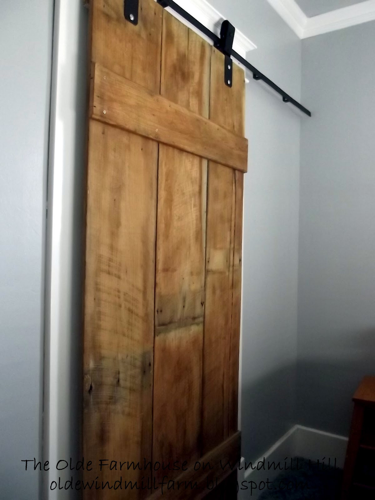 Best ideas about DIY Sliding Barn Door
. Save or Pin The Olde Farmhouse on Windmill Hill DIY Barn Door details Now.