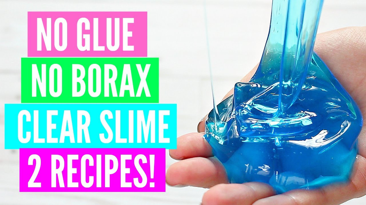 Best ideas about DIY Slime Without Glue
. Save or Pin DIY CLEAR SLIME WITHOUT GLUE OR BORAX Easy No Glue NO Now.