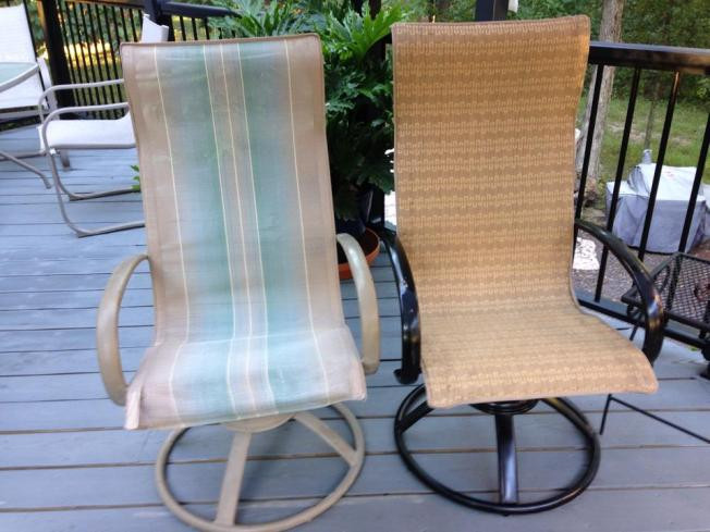 Best ideas about DIY Sling Chair Replacement
. Save or Pin Making and Installing new slings for Homecrest Style Patio Now.