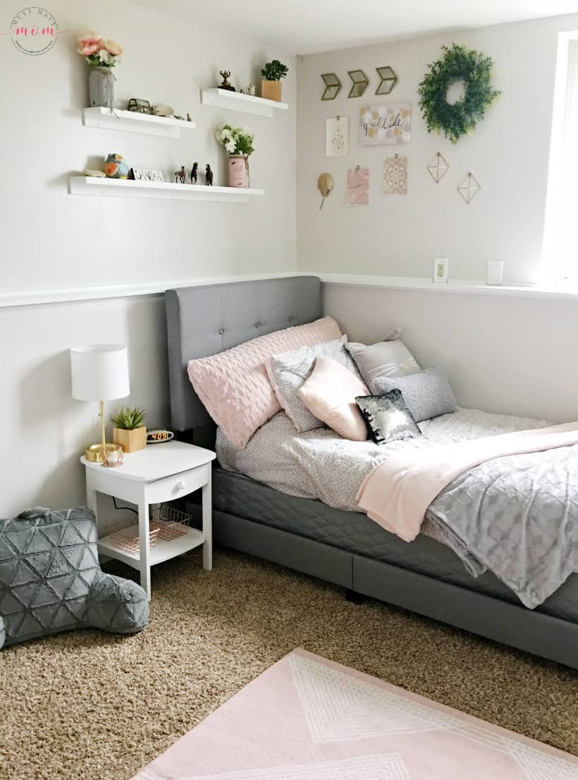 Best ideas about DIY Small Bedroom Makeover
. Save or Pin How To DIY a Blush and Gray Girls Bedroom Makeover Must Now.