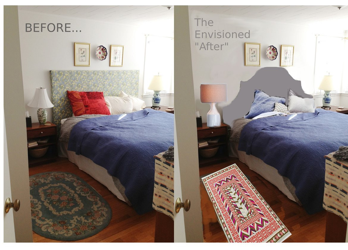 Best ideas about DIY Small Bedroom Makeover
. Save or Pin Tiptoethrough Before and After DIY Headboard Makeover Now.