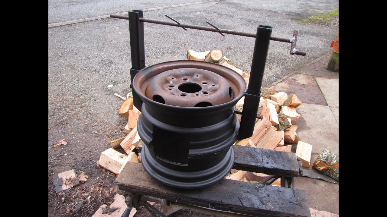 Best ideas about DIY Small Wood Stove
. Save or Pin DIY Wood Stove made from Car Wheels Easy Welding Project Now.