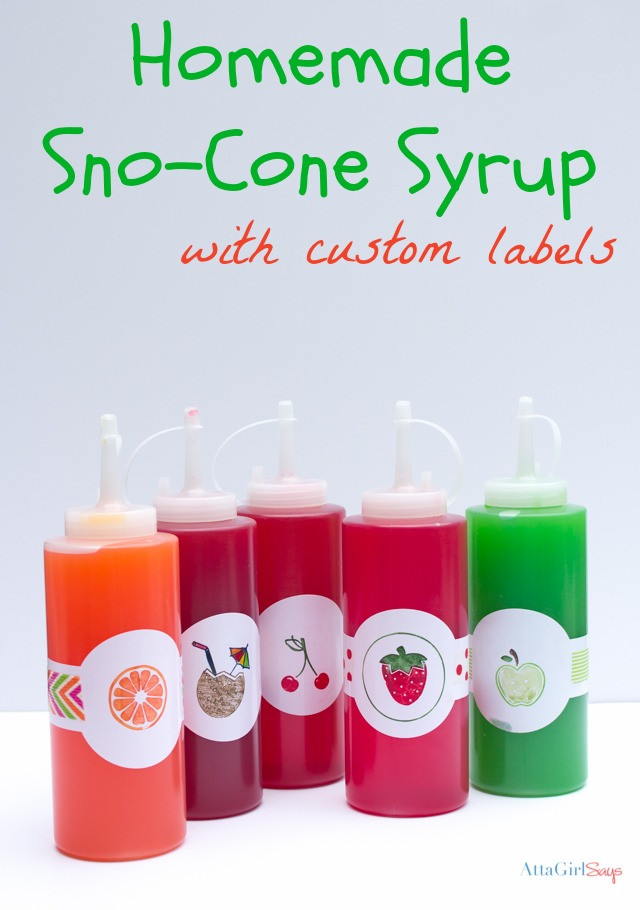 Best ideas about DIY Snow Cone Syrup
. Save or Pin Homemade Snow Cone Syrup Recipe In Custom Bottles Atta Now.