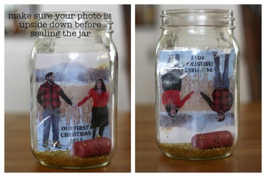 Best ideas about DIY Snow Globe With Photo
. Save or Pin DIY Gift Idea Make Snow Globes from Recycled Jars Now.