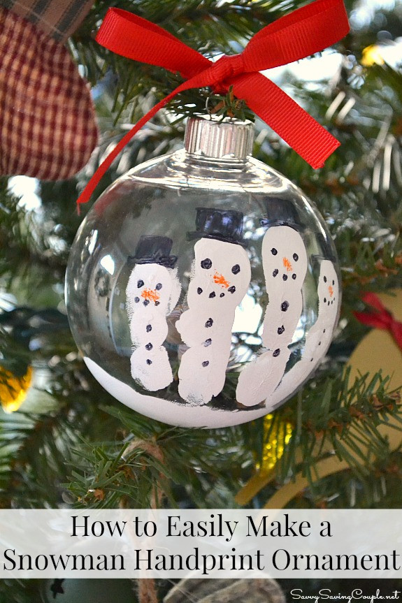 Best ideas about DIY Snowman Ornaments
. Save or Pin How to Easily Make a Snowman Handprint Ornament ⋆ Savvy Now.