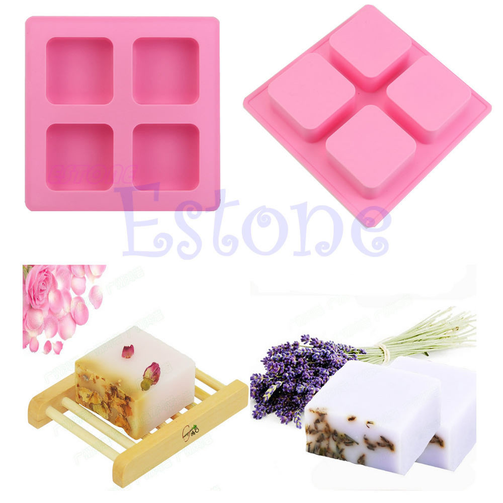Best ideas about DIY Soap Mold
. Save or Pin 4 Cavity Square Soap Cake ice DIY Silicone Mold Mould Tray Now.