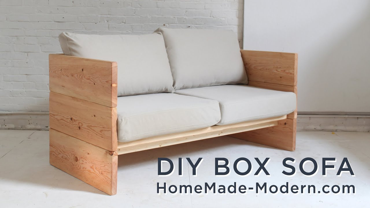 Best ideas about DIY Sofa Bed
. Save or Pin DIY Sofa made out of 2x10s Now.