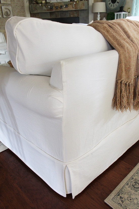 Best ideas about DIY Sofa Cover
. Save or Pin How to Make a Sectional Slipcover Part 2 Cushion Covers Now.