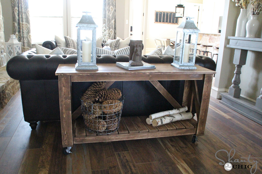 Best ideas about DIY Sofa Table
. Save or Pin Easy DIY Console Table Now.
