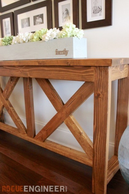 Best ideas about DIY Sofa Table Plans
. Save or Pin DIY X Brace Console Table Free Plans Rogue Engineer Now.