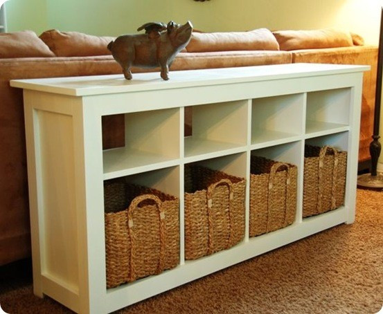 Best ideas about DIY Sofa Table With Storage
. Save or Pin Best of Knock f Decor 1 White Storage Sofa Table Now.