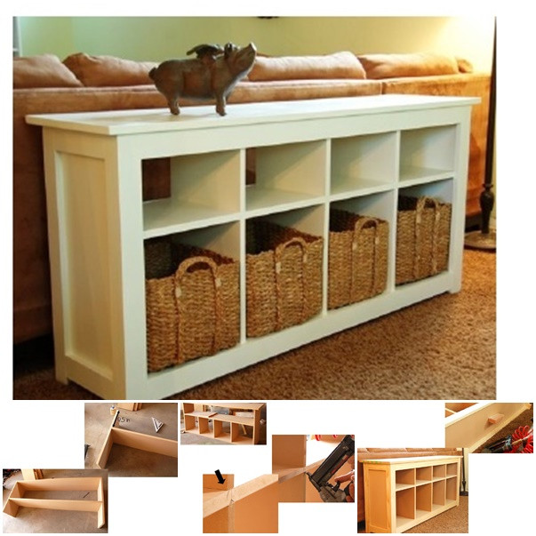 Best ideas about DIY Sofa Table With Storage
. Save or Pin Wonderful DIY Sofa Table with Free Plans Now.