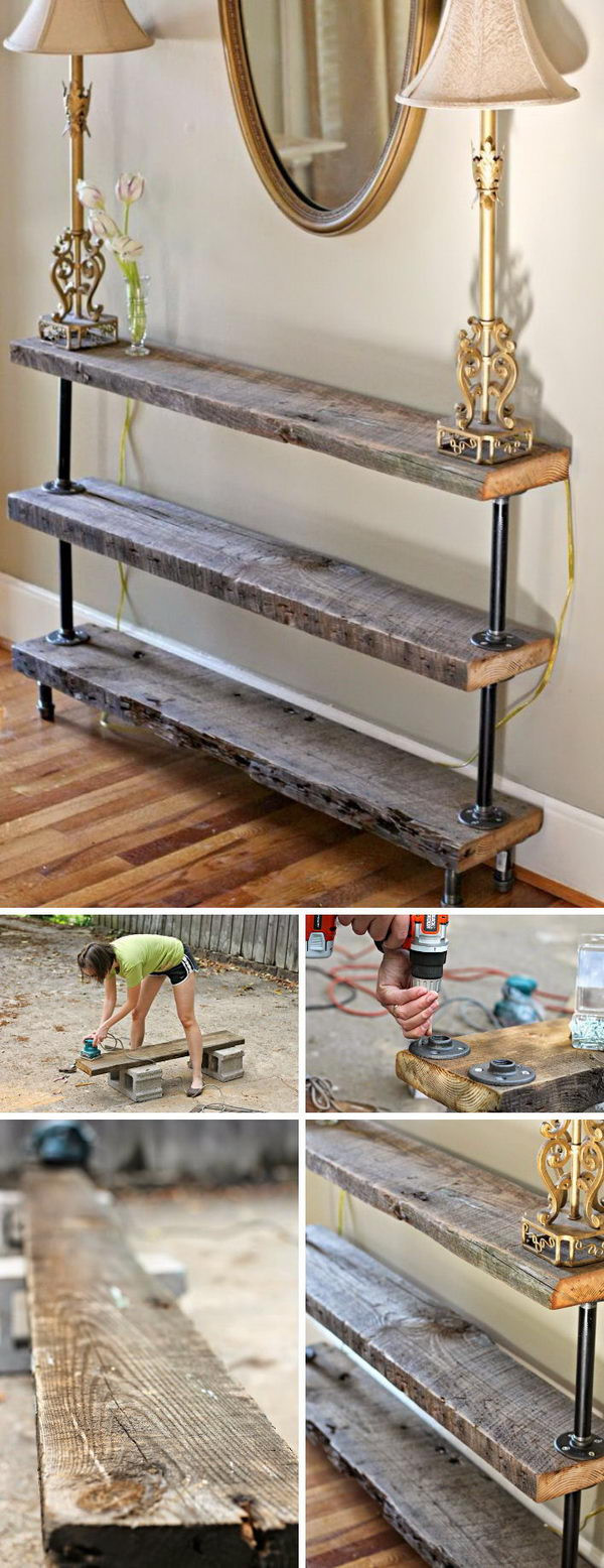 Best ideas about DIY Sofa Tables
. Save or Pin 20 Easy DIY Console Table and Sofa Table Ideas Hative Now.