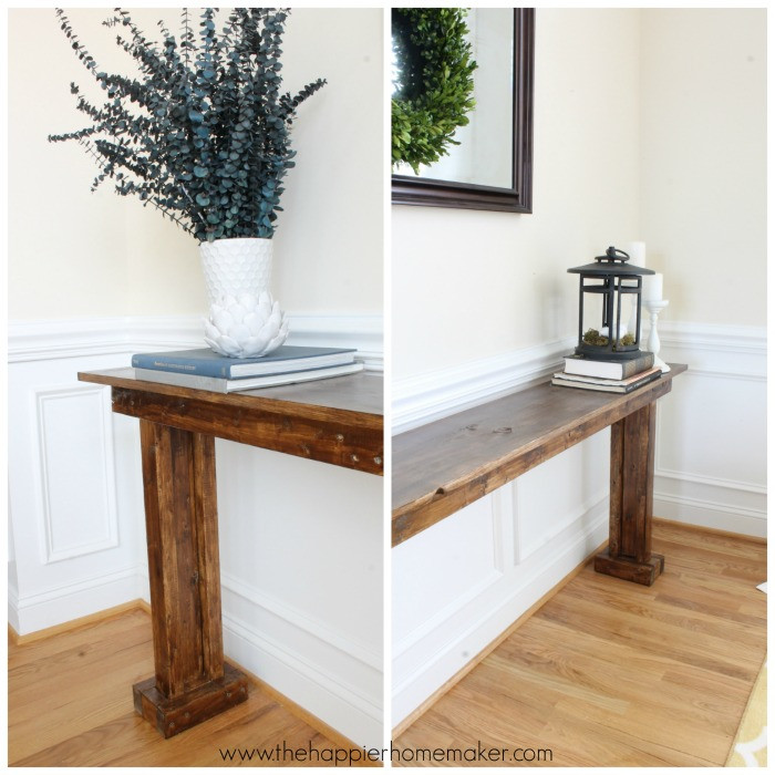 Best ideas about DIY Sofa Tables
. Save or Pin DIY Console Table for $20 Now.