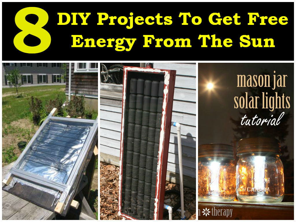 Best ideas about DIY Solar Projects
. Save or Pin 8 DIY Projects To Get Free Energy From The Sun Now.