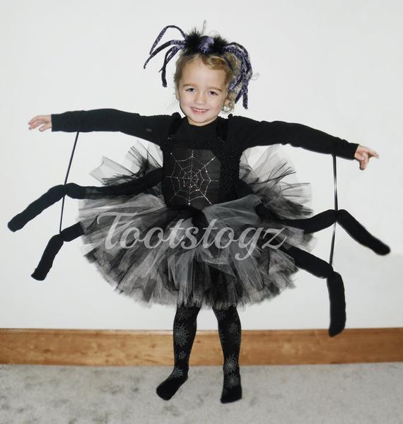 Best ideas about DIY Spider Web Costume
. Save or Pin Halloween Black and silver girls spider tutu dress Now.