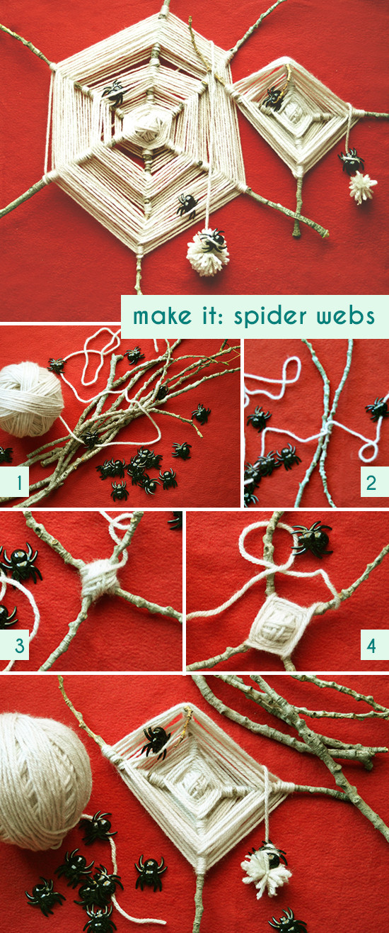 Best ideas about DIY Spider Web
. Save or Pin DIY Yarn & Stick Spider Webs – Halloween God’s Eyes Now.