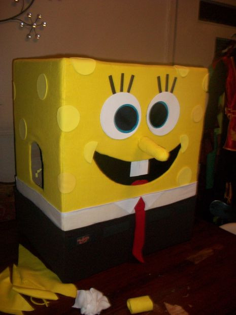 Best ideas about DIY Spongebob Costume
. Save or Pin DIY SpongeBob Squarepants Mascot Halloween Costume 7 Now.