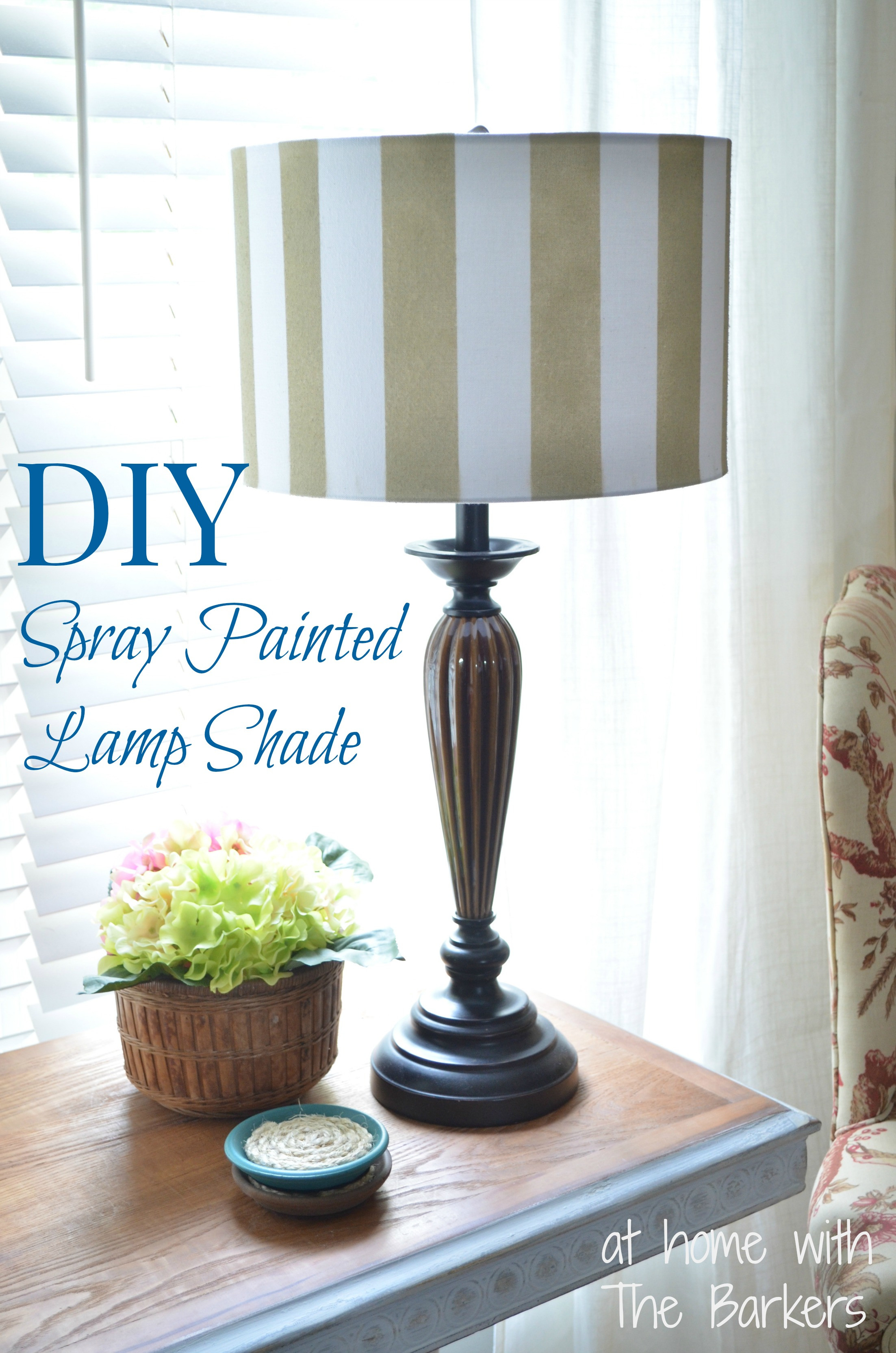 Best ideas about DIY Spray Paint
. Save or Pin DIY Spray Painted Lamp Shade At Home with The Barkers Now.
