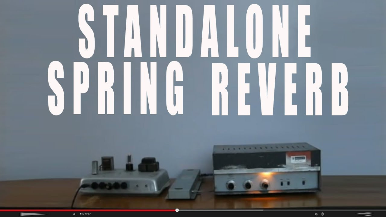 Best ideas about DIY Spring Reverb
. Save or Pin DIY Spring reverb Tube guitar and with HAMMOND organ Now.