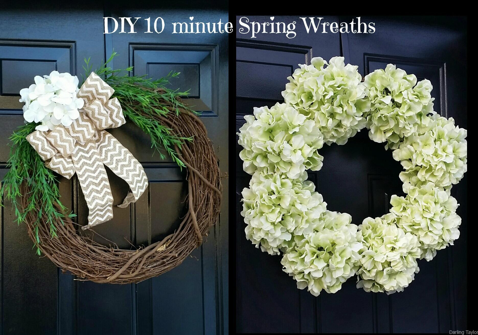 Best ideas about DIY Spring Wreath
. Save or Pin DIY 10 Minute Spring Wreaths Tutorial Simple Made Pretty Now.