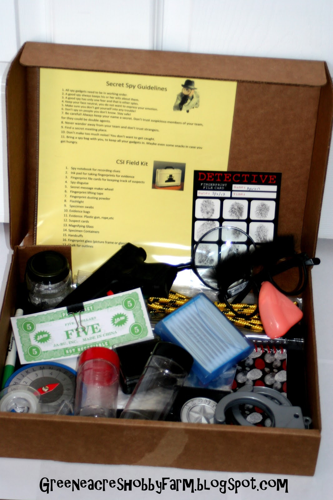 Best ideas about DIY Spy Kit
. Save or Pin Greene Acres Hobby Farm DIY Secret Agent Spy Kit Game Now.