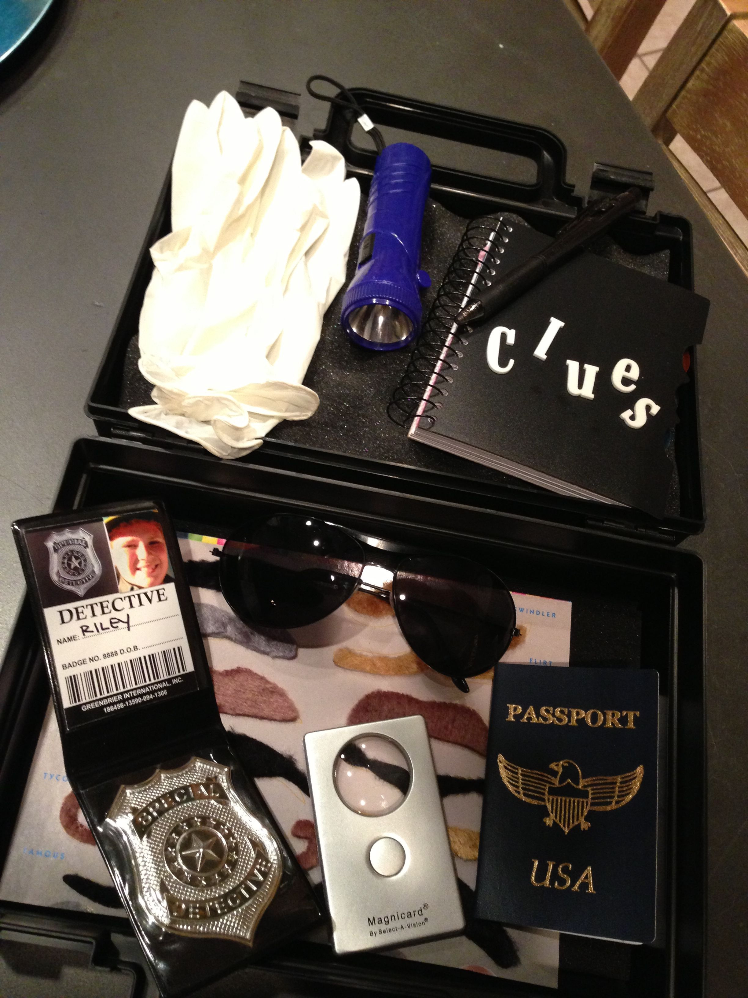 Best ideas about DIY Spy Kit
. Save or Pin DIY spy kit includes badge passport dark glasses gloves Now.