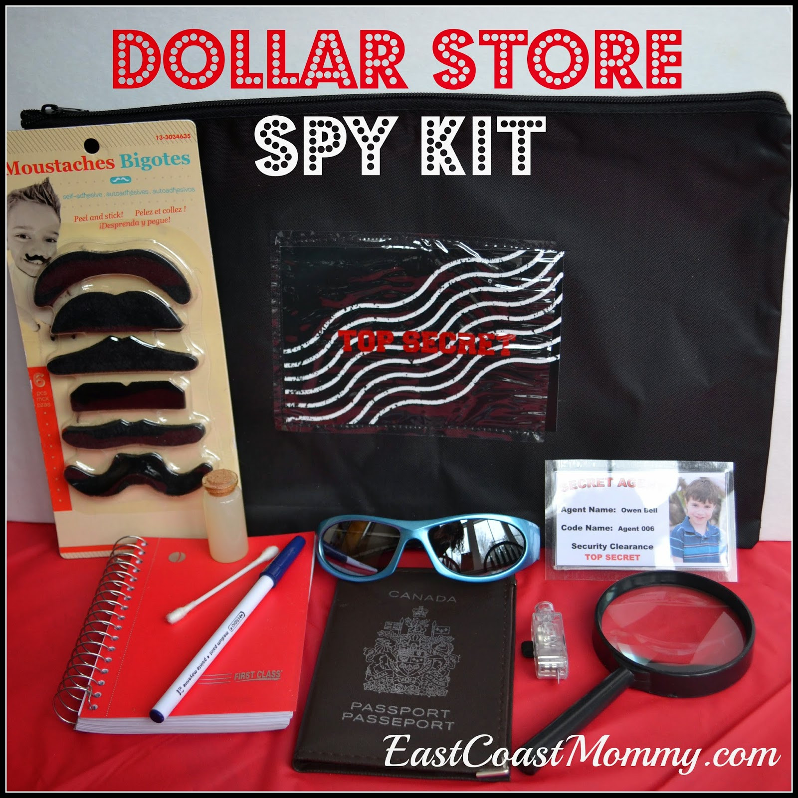 Best ideas about DIY Spy Kit
. Save or Pin East Coast Mommy DIY Dollar Store Spy Kit Now.