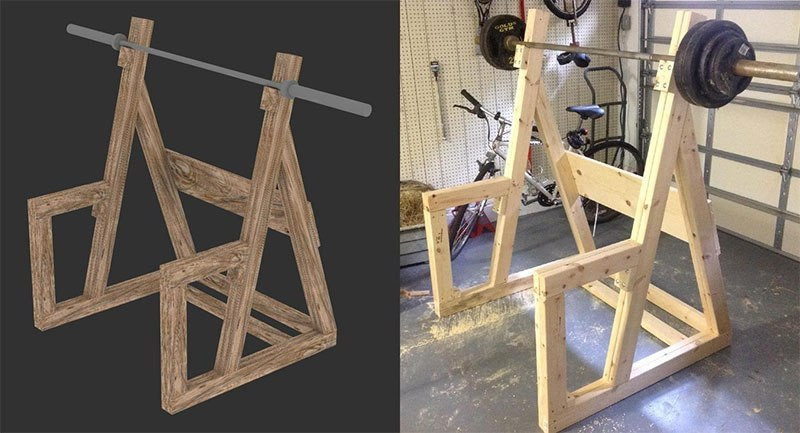 Best ideas about DIY Squat Stands
. Save or Pin DIY Wooden Squat Rack All Things Gym Now.