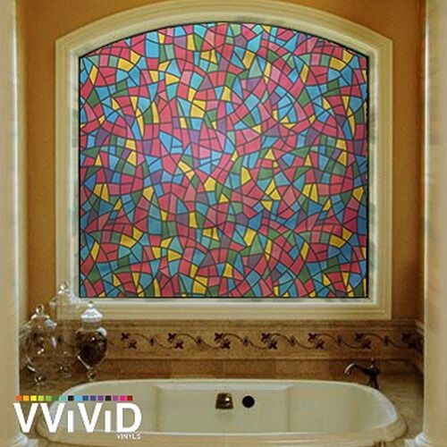 Best ideas about DIY Stain Glass Window
. Save or Pin Frosted Modern Stained Glass Window Privacy Home Decor DIY Now.