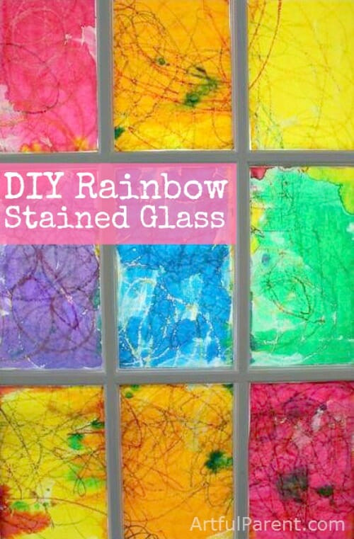 Best ideas about DIY Stain Glass Window
. Save or Pin A DIY Rainbow Stained Glass Window Now.