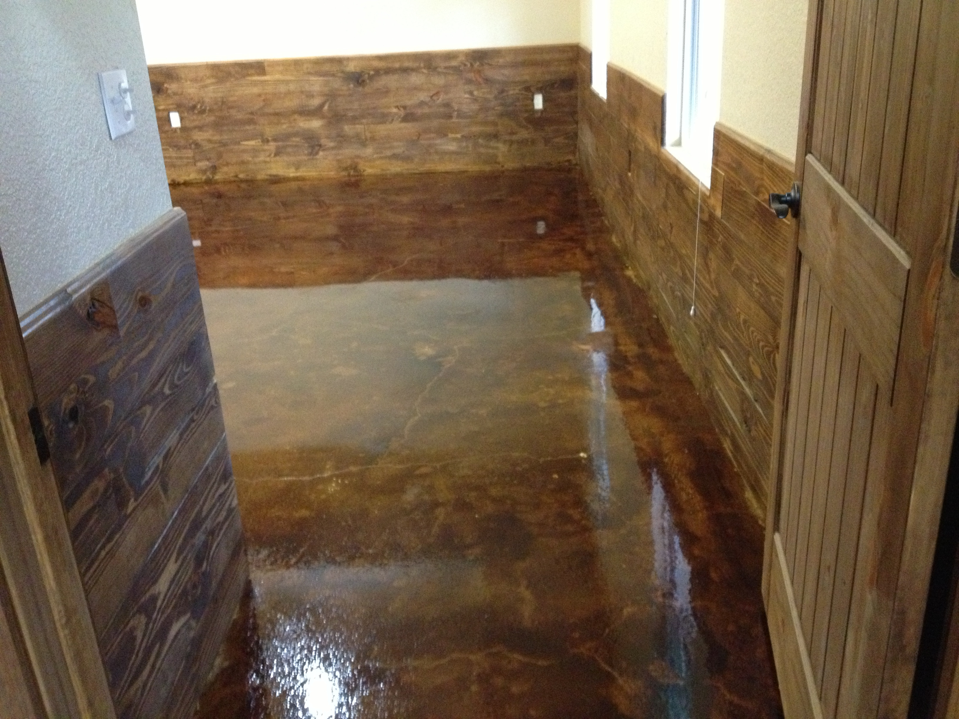 Best ideas about DIY Stained Concrete Floors
. Save or Pin DIY Concrete Stain Floors – Waters Edge Encampment Now.