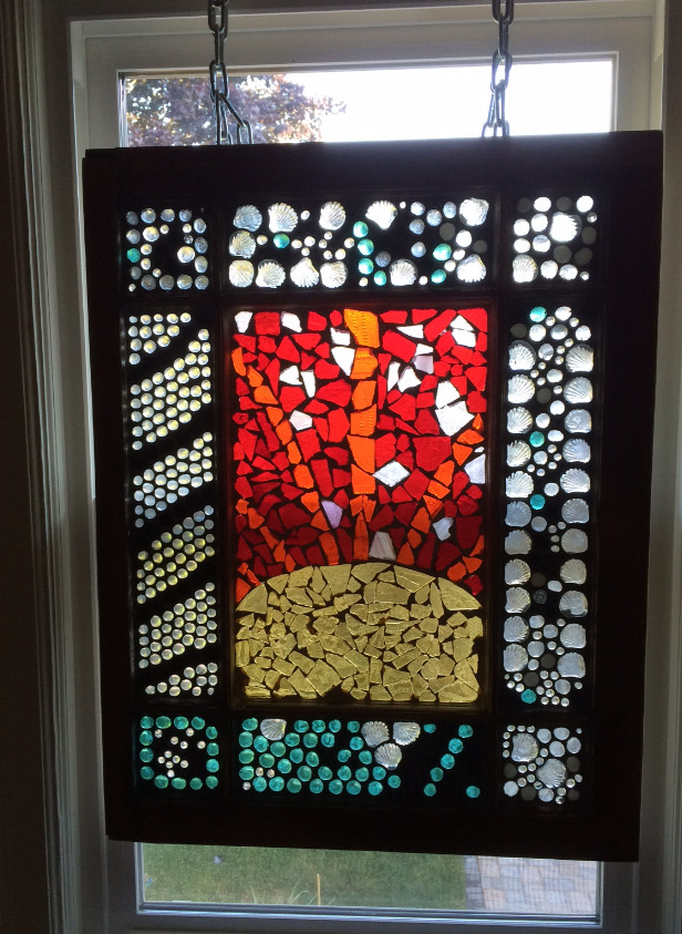 Best ideas about DIY Stained Glass
. Save or Pin DIY Stained Glass “Mosaic” on an Old Salvaged Window Now.