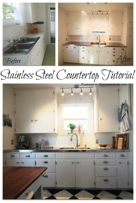 Best ideas about DIY Stainless Steel Countertops
. Save or Pin Remodelaholic Now.