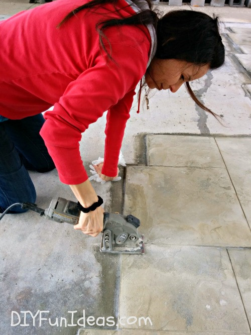 Best ideas about DIY Stamping Concrete
. Save or Pin GORGEOUS DIY STAMPED CONCRETE TILE DRIVEWAY FOR LESS Now.