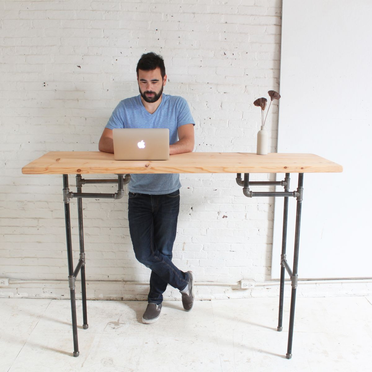 Best ideas about DIY Standing Desk
. Save or Pin DIY Plumbers Pipe Standing Desk Now.