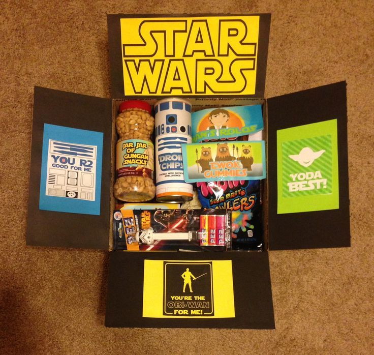 Best ideas about DIY Star Wars Gifts
. Save or Pin Star Wars Care Package starwarscarepackage Now.