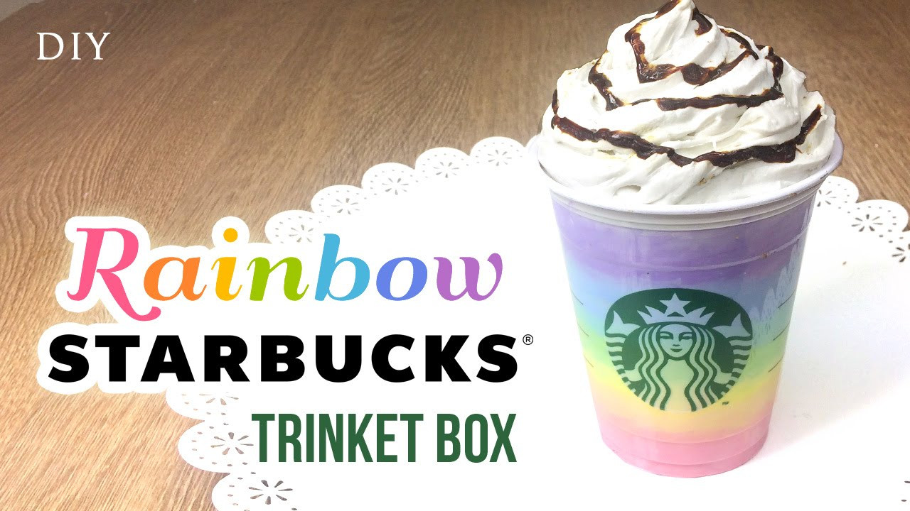 Best ideas about DIY Starbucks Frappuccinos
. Save or Pin DIY Starbucks Room Decor RAINBOW Frappuccino Trinket Box Now.