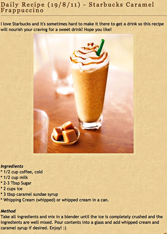 Best ideas about DIY Starbucks Frappuccinos
. Save or Pin diy starbuck s caramel frappuccino Perhaps this one would Now.