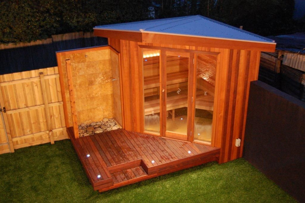 Best ideas about DIY Steam Room
. Save or Pin Custom designed and built outdoor sauna Garden Now.