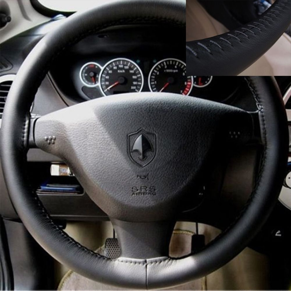 Best ideas about DIY Steering Wheel Cover
. Save or Pin Black Practical Genuine Leather DIY 37 38cm Diameter Now.