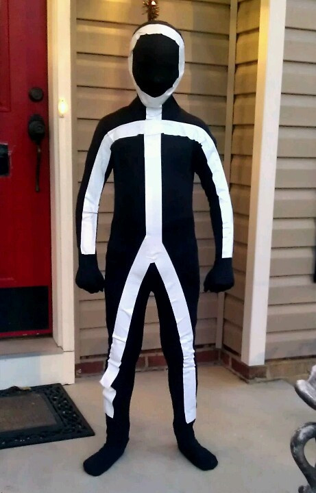 Best ideas about DIY Stick Figure Costume
. Save or Pin Last minute homemade Stick Figure costume Now.