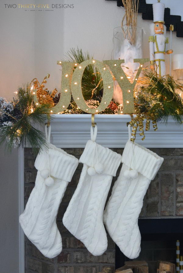 Best ideas about DIY Stocking Holder
. Save or Pin 30 DIY Stocking Holders For Christmas Decoration Hative Now.