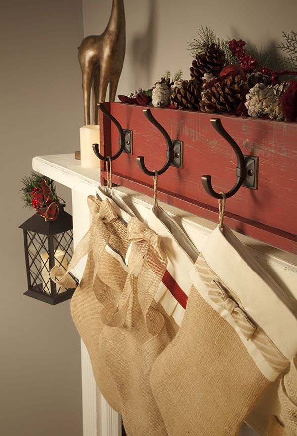 Best ideas about DIY Stocking Holder
. Save or Pin 6 Weeks of Holiday DIY Week 1 DIY Stocking Hangers Now.