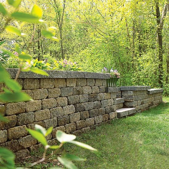 Best ideas about DIY Stone Wall
. Save or Pin Building A Fence A Sloped Yard WoodWorking Projects Now.