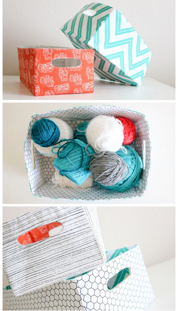 Best ideas about DIY Storage Basket
. Save or Pin Top 10 DIY Fabric Storage Bins Top Inspired Now.