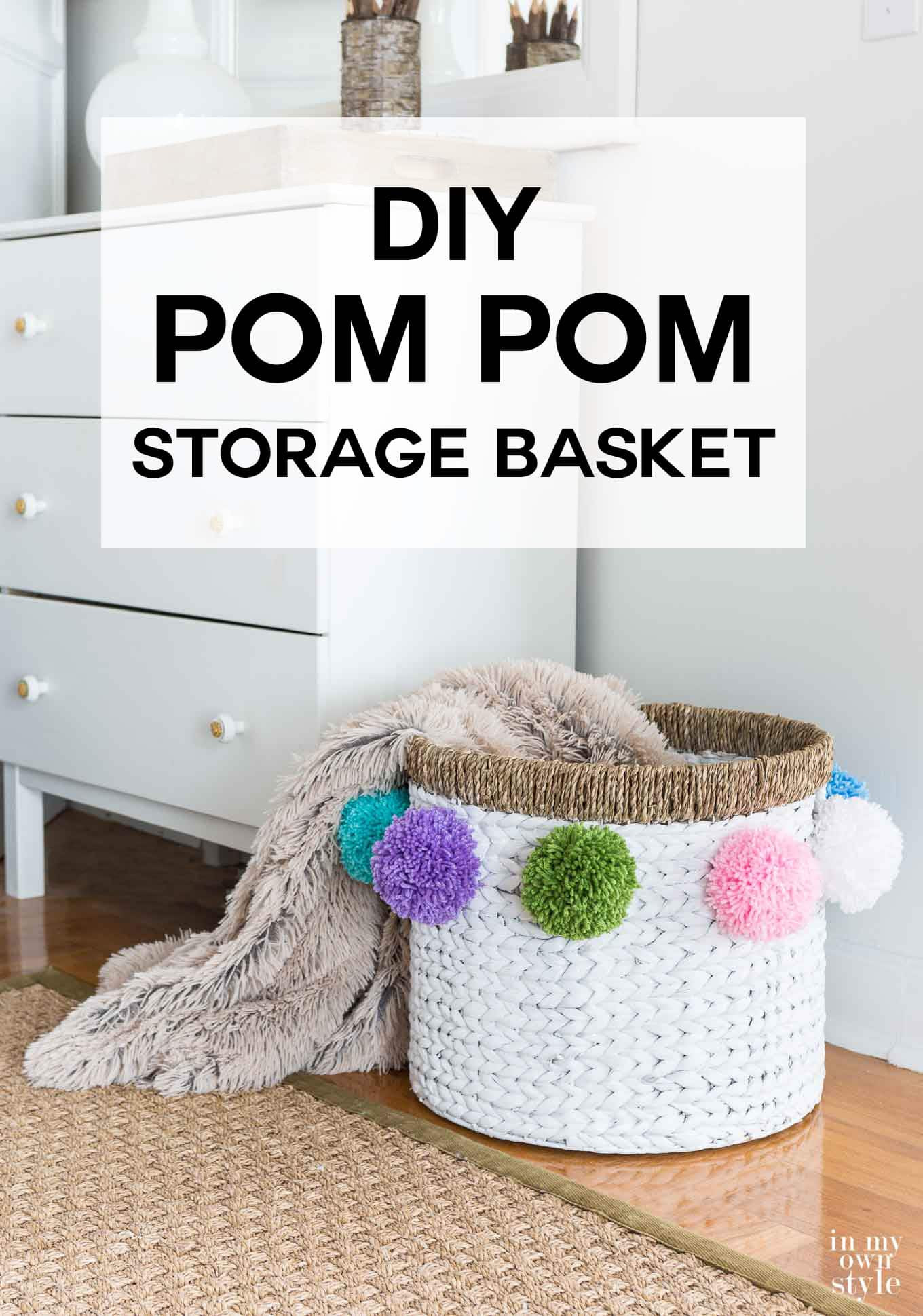 Best ideas about DIY Storage Basket
. Save or Pin Making It My Own Pom Pom Basket Now.