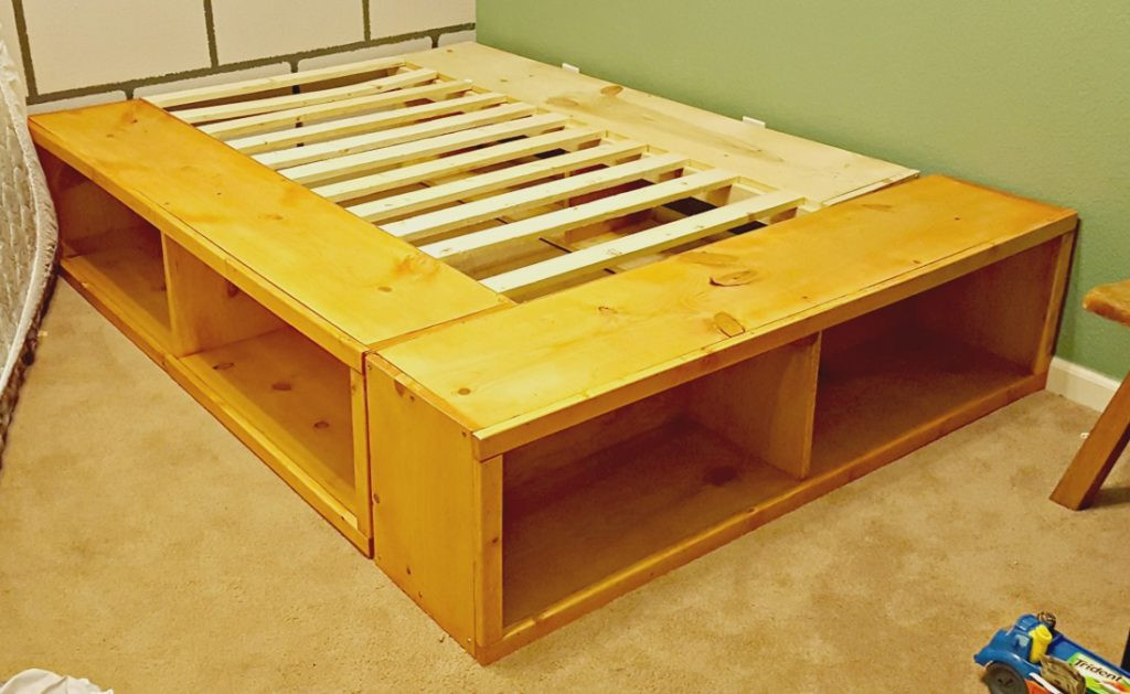 Best ideas about DIY Storage Bed Frame
. Save or Pin DIY Full Size Bed Frame with Storage Leap of Faith Crafting Now.
